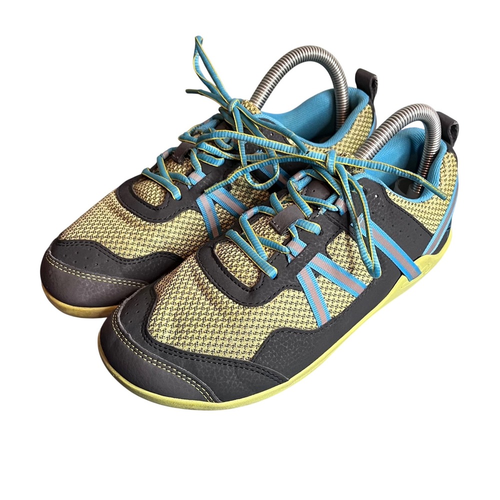 Xero Shoes Ipari Prio Womens 8.5 Barefoot Running Shoes Yellow Grey Blue